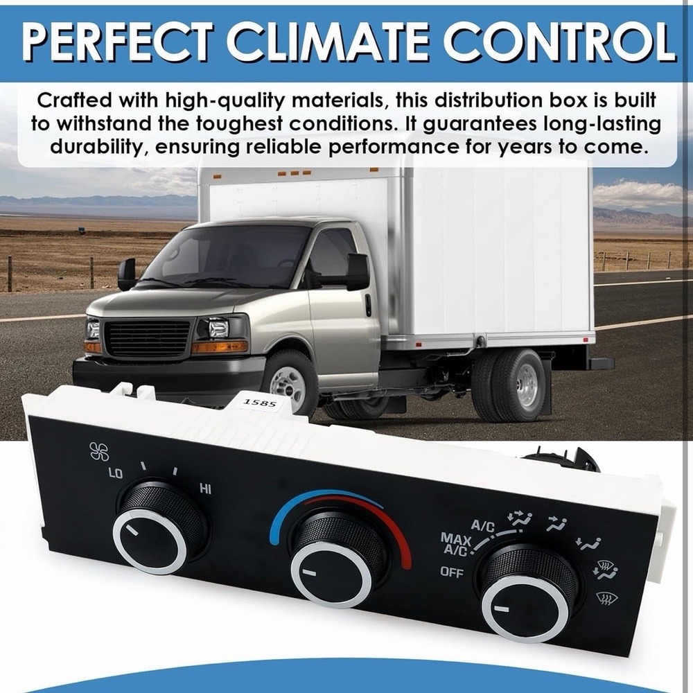 599-217 Heater A/C Control Switch,Front Climate Control Module Compatible With - Picture 4 of 8